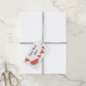 Watermelon Pieces Side Text Geschenk Tag Geschenkanhänger (Mit Garn)