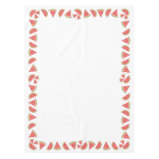 Watermelon Pieces tableclout border Tischdecke (Vorderseite)