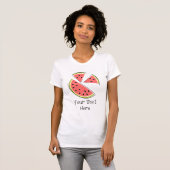 Watermelon Pieces 'Text' Ladys T - Shirt (Vorne ganz)
