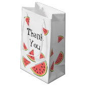 Watermelon Pieces Vielen Dank Kleine Geschenktüte (Rückseite Schrägansicht)