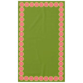 Watermelon Pink Border tableclout groß Tischdecke (Vorderseite)