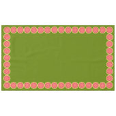 Watermelon Pink Border tableclout groß Tischdecke (Vorderseite (Horizontal))