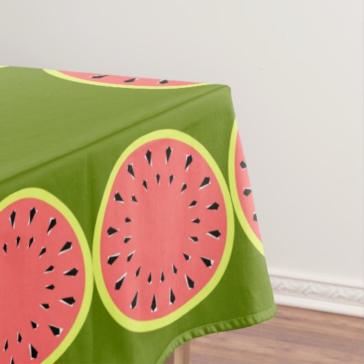 Watermelon Pink Border tableclout groß Tischdecke (Beispiel)