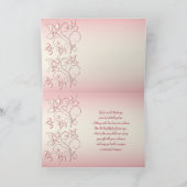 Watermelon PInk Dankeschön Card mit Foto Dankeskarte (Innenseite)