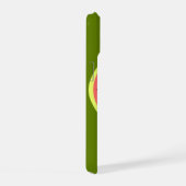 Watermelon Pink "Monogram" iPhone 15 Hülle (Rechte Seite)