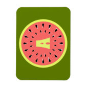 Watermelon Pink Monogram Magnet (Vertikal)
