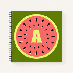 Watermelon Pink Monogram Notizblock