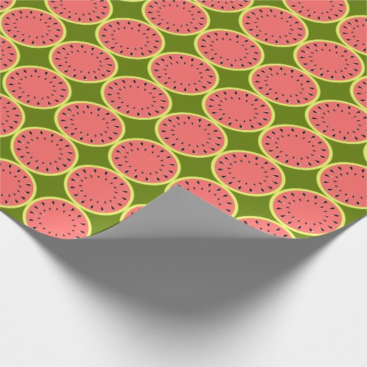 Watermelon Pink Multi-Packpapier Geschenkpapier (Ecke)