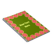 Watermelon Pink Multi Text Center Notizblock (Rechte Seite)