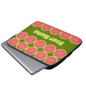 Watermelon Pink Multiname Notebook-Hülle Laptopschutzhülle (Vorne Knopf)