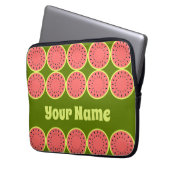 Watermelon Pink Multiname Notebook-Hülle Laptopschutzhülle (Vorderseite Links)