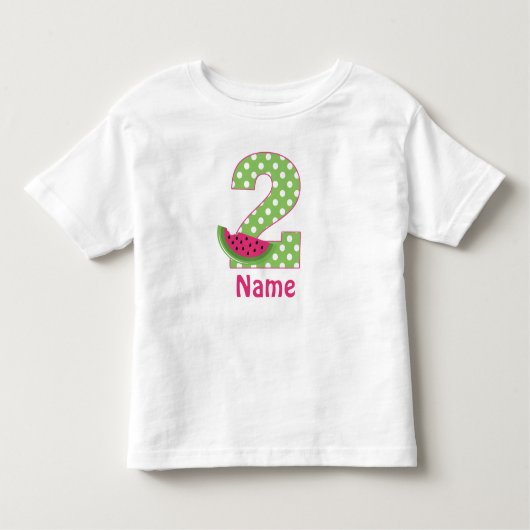 Watermelon Pink Personalisierter T - Shirt (Vorderseite)