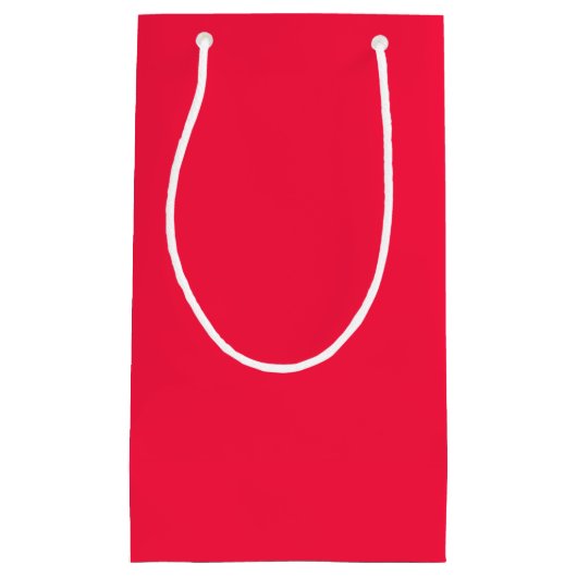 Watermelon Pink Solid Color Kleine Geschenktüte (Vorderseite)