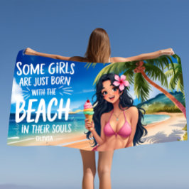 Watermelon Pink Sorbet | Tropischer Sommer Strandtuch