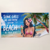 Watermelon Pink Sorbet | Tropischer Sommer Strandtuch (Vorderseite)