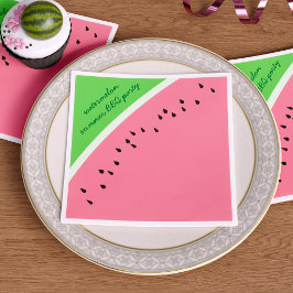 Watermelon Pink Summer Picnic GRILLEN Party Napkin Serviette