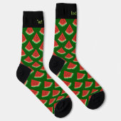 Watermelon Pixel Art Muster Socken (Rechts)