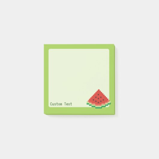Watermelon Pixel Art Post-it Klebezettel (Vorderseite)