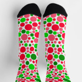 Watermelon Polka Dots Pattern Socken (Oben)