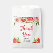 Watermelon Pomegranate Baby Shower Thank You Geschenktütchen (Vorderseite)