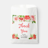 Watermelon Pomegranate Birthday Thank You Geschenktütchen (Vorderseite)
