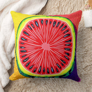 Watermelon Pop Kunst, Dichtung und Musik Kissen
