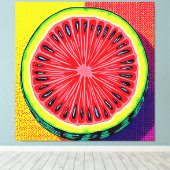 Watermelon Pop Kunst, Dichtung und Musik Leinwanddruck (Insitu (Holzboden))