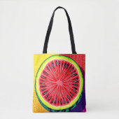 Watermelon Pop Kunst, Dichtung und Musik Tasche (Vorderseite)