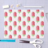 Watermelon Popsicle (Design 41 Red Series) Seidenpapier (Handwerk)