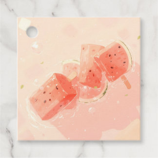 Watermelon Popsicle Geschenkanhänger