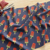 Watermelon Popsicle Pattern Navy Blauer Stoff
