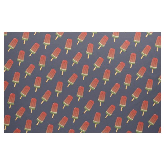 Watermelon Popsicle Pattern Navy Blauer Stoff (Fat Quarter (45,7 x 55,9 cm))