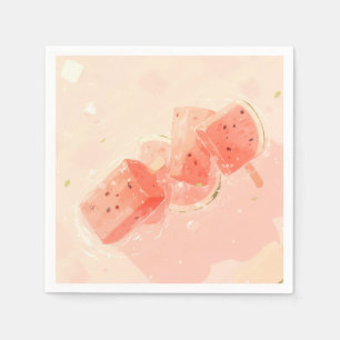 Watermelon Popsicle Serviette