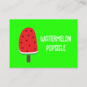 Watermelon Popsicle Visitenkarte (Vorderseite)