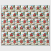 Watermelon Popsicle Wearing Sunglasses Geschenkpapier (Flach)