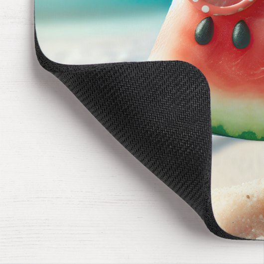 Watermelon Popsicle Wearing Sunglasses Mousepad (Ecke)