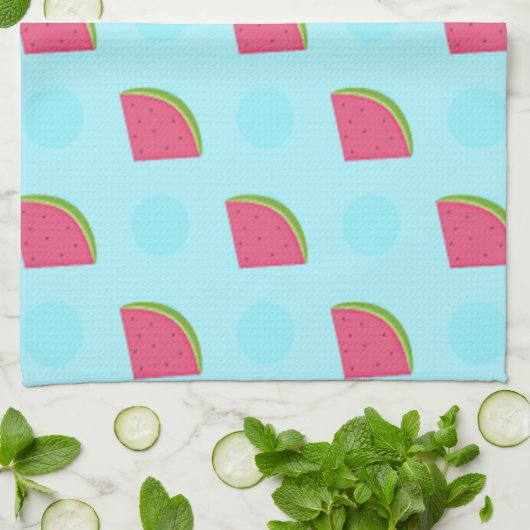 Watermelon Print Geschirrtuch (Gefaltet)