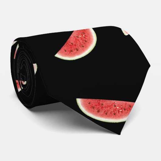 Watermelon Print Krawatte (Gerollt)