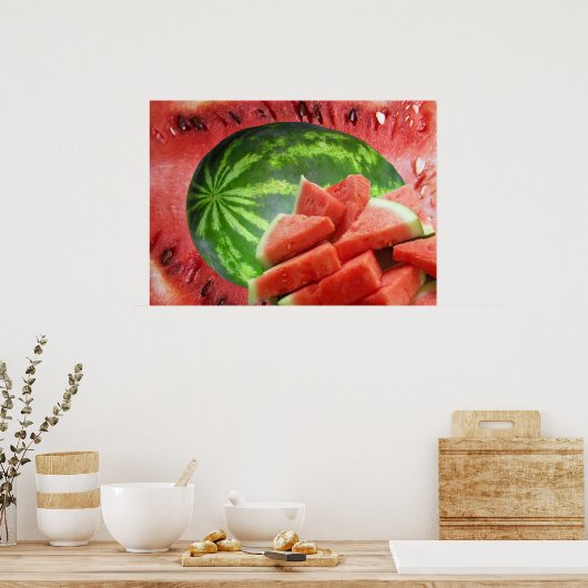 Watermelon Print Poster (Küche)