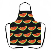 Watermelon Red Green Black All-Over-Print-Schürze