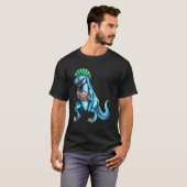 Watermelon  rex Dinosaur Dino Fan Melon T-Shirt (Vorne ganz)