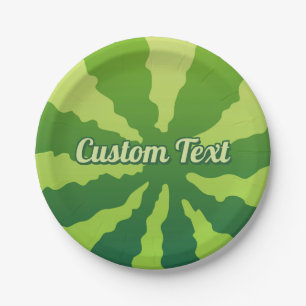 Watermelon Rind Paper Plate Pappteller