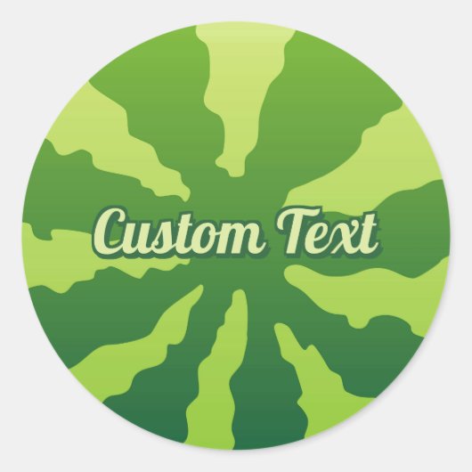 Watermelon Rind Runder Aufkleber (Vorderseite)