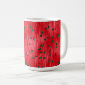 WATERMELON ROT MIT SCHWARZSAATEN KAFFEETASSE (VorderseiteRechts)