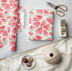 Watermelon-Scheiben-Verpackungspapier Geschenkpapier