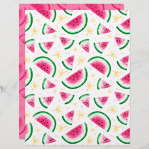 Watermelon Scrapbook Paper