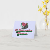 Watermelon Season Ladybug Karte (Gelbe Blume)