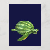 Watermelon Seaturtle Postkarte (Vorderseite)