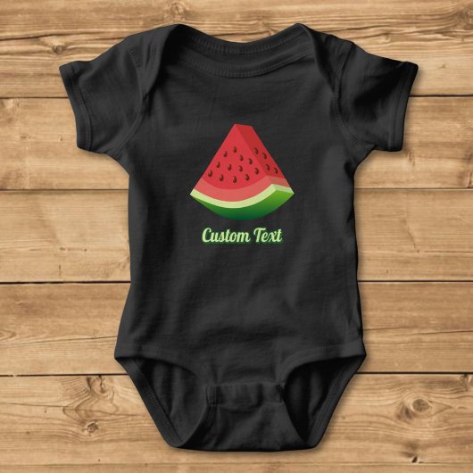 Watermelon Slice Baby Strampler