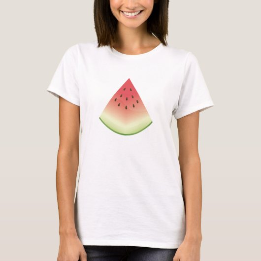 Watermelon Slice Cartoon Illustration T-Shirt (Vorderseite)